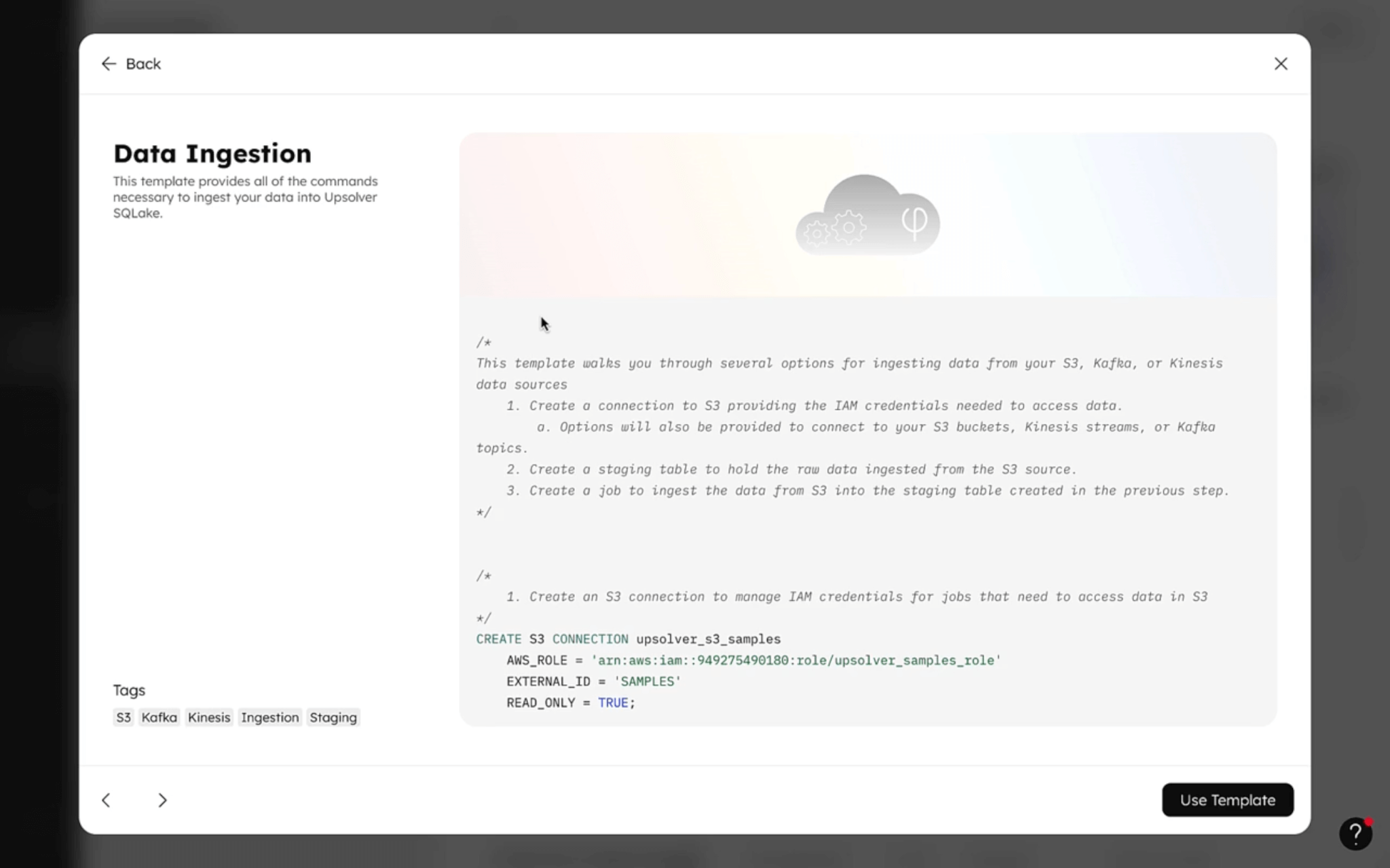 Upsolver SQLake Tutorial | Data Ingestion