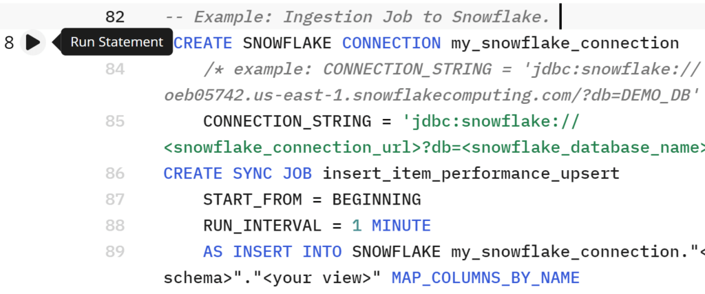 sqlake ingestion to snowflake